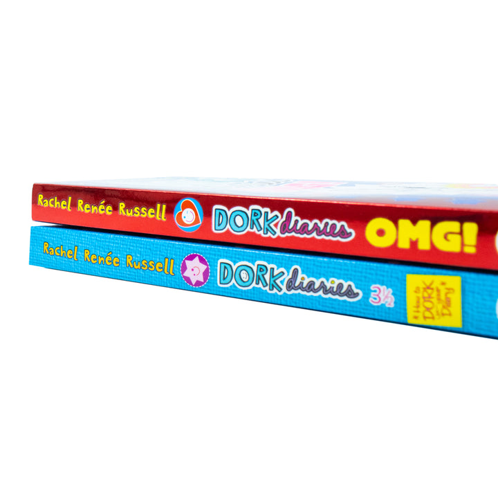 Dork Diaries 2 Books Collection Set by Rachel Renee Russell | Funny Diary Series for Young Readers - OMG All About Me & How to Dork Your Diary