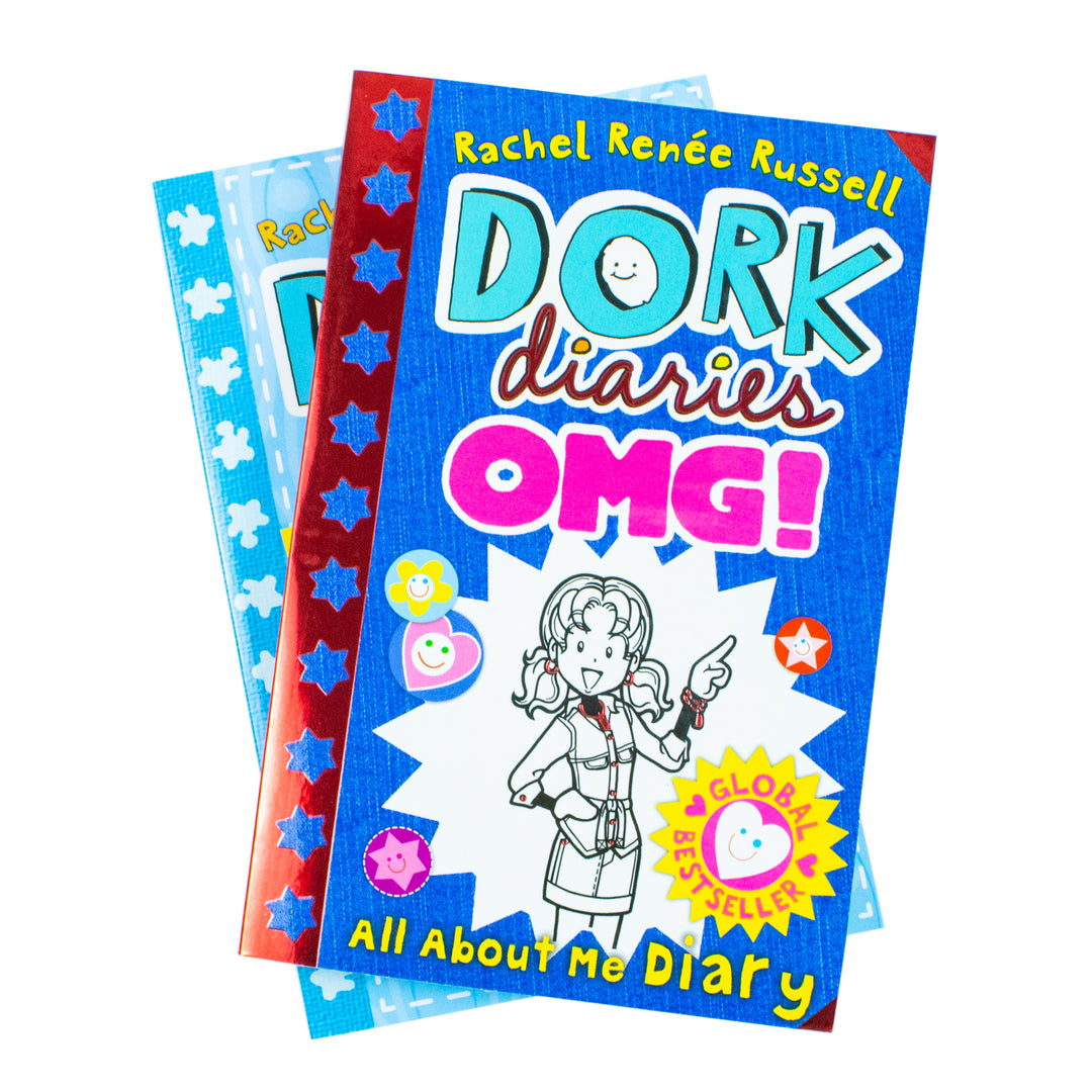 Dork Diaries 2 Books Collection Set by Rachel Renee Russell | Funny Diary Series for Young Readers - OMG All About Me & How to Dork Your Diary