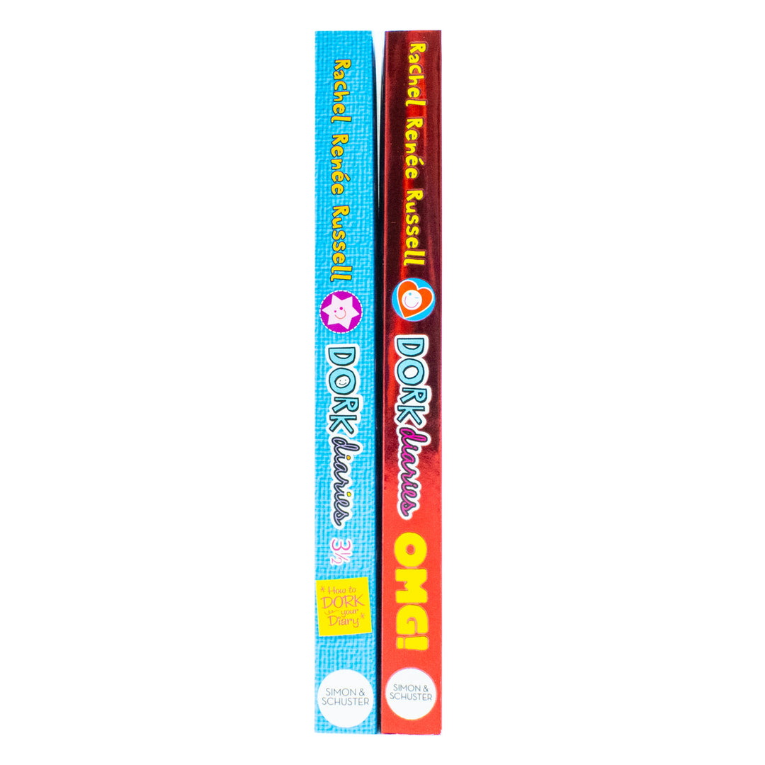Dork Diaries 2 Books Collection Set by Rachel Renee Russell | Funny Diary Series for Young Readers - OMG All About Me & How to Dork Your Diary
