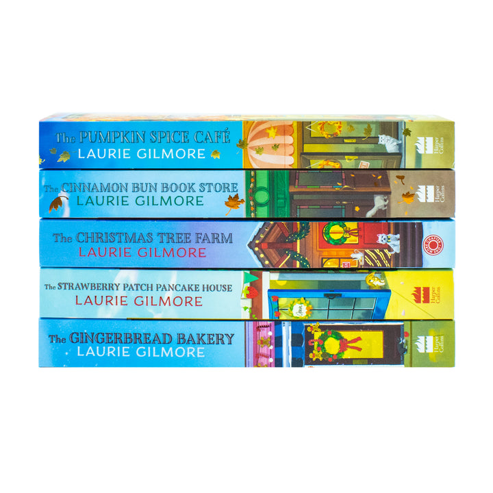 Dream Harbor Series 5 Books Collection Set By Laurie Gilmore - Paperback - The Pumpkin Spice Café, The Cinnamon Bun Book Store, The Christmas Tree Farm and More!