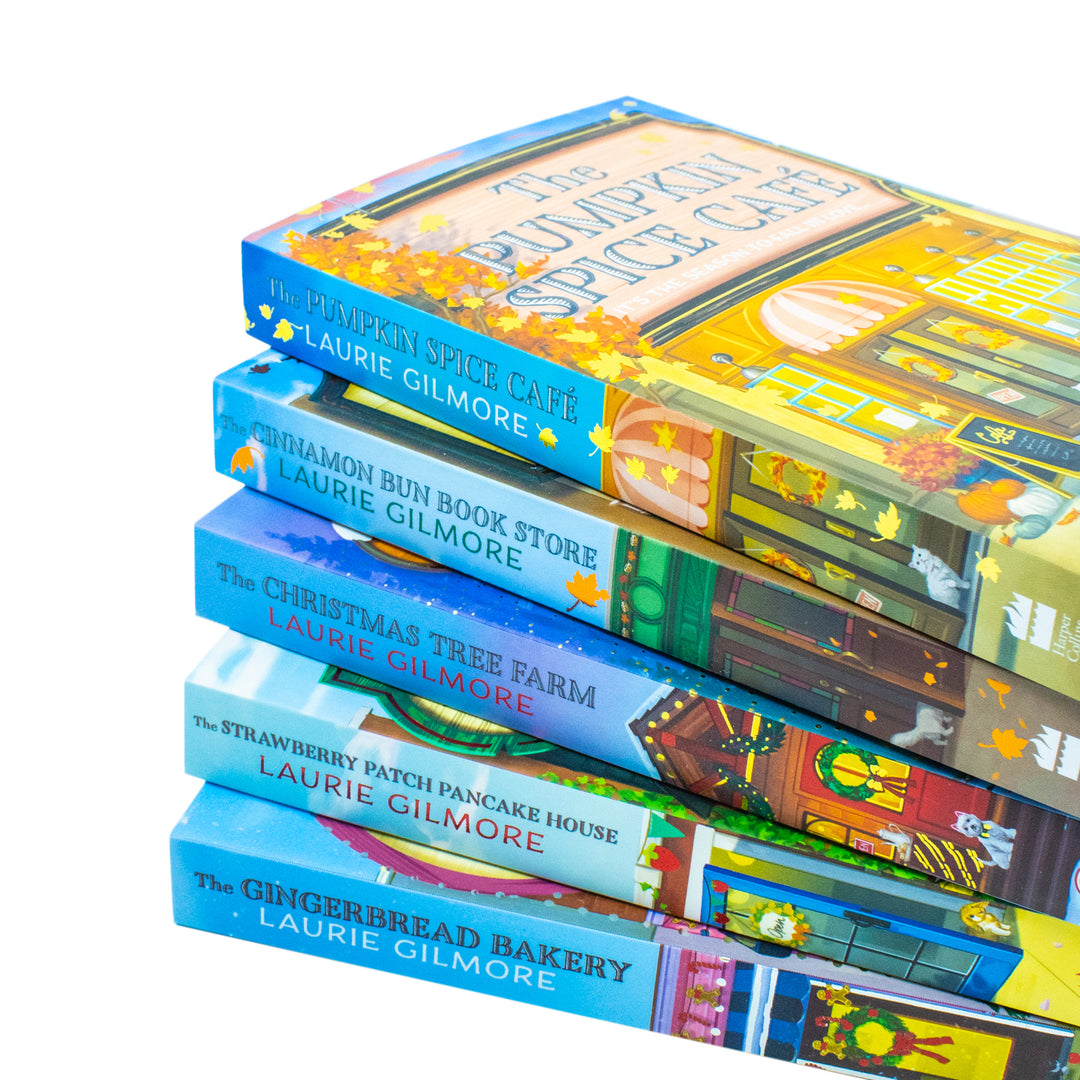 Dream Harbor Series 5 Books Collection Set By Laurie Gilmore - Paperback - The Pumpkin Spice Café, The Cinnamon Bun Book Store, The Christmas Tree Farm and More!