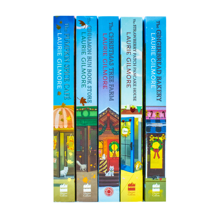 Dream Harbor Series 5 Books Collection Set By Laurie Gilmore - Paperback - The Pumpkin Spice Café, The Cinnamon Bun Book Store, The Christmas Tree Farm and More!