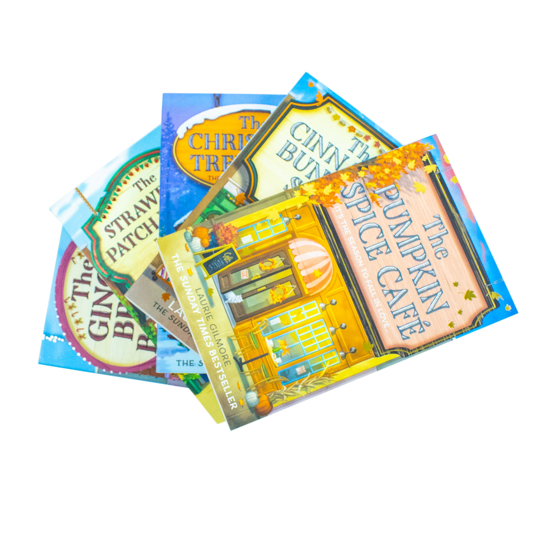 Dream Harbor Series 5 Books Collection Set By Laurie Gilmore - Paperback - The Pumpkin Spice Café, The Cinnamon Bun Book Store, The Christmas Tree Farm and More!