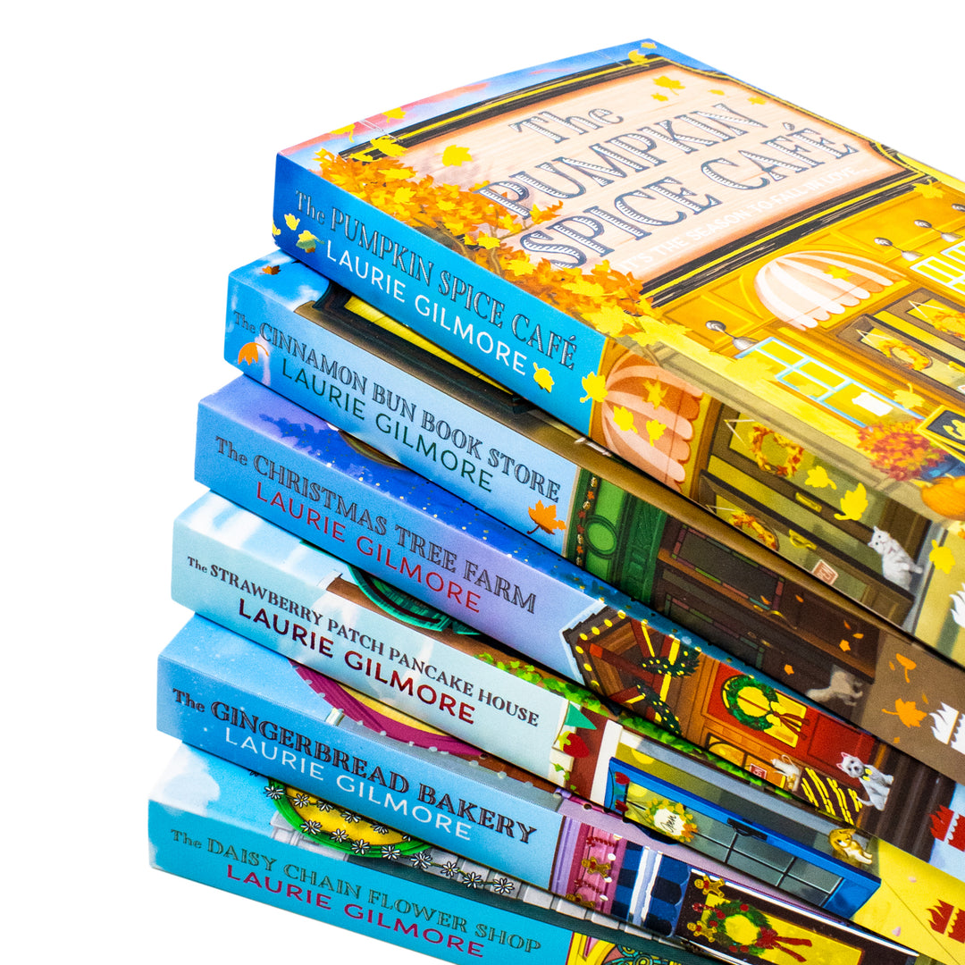 Dream Harbor Series 1-6 Books Collection Set By Laurie Gilmore (The Pumpkin Spice Café, The Cinnamon Bun Book Store, The Christmas Tree Farm, The Daisy Chain Flower Shop & More)