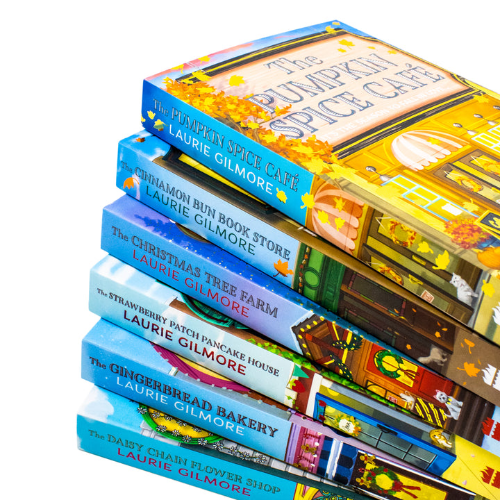 Dream Harbor Series 1-6 Books Collection Set By Laurie Gilmore (The Pumpkin Spice Café, The Cinnamon Bun Book Store, The Christmas Tree Farm, The Daisy Chain Flower Shop & More)