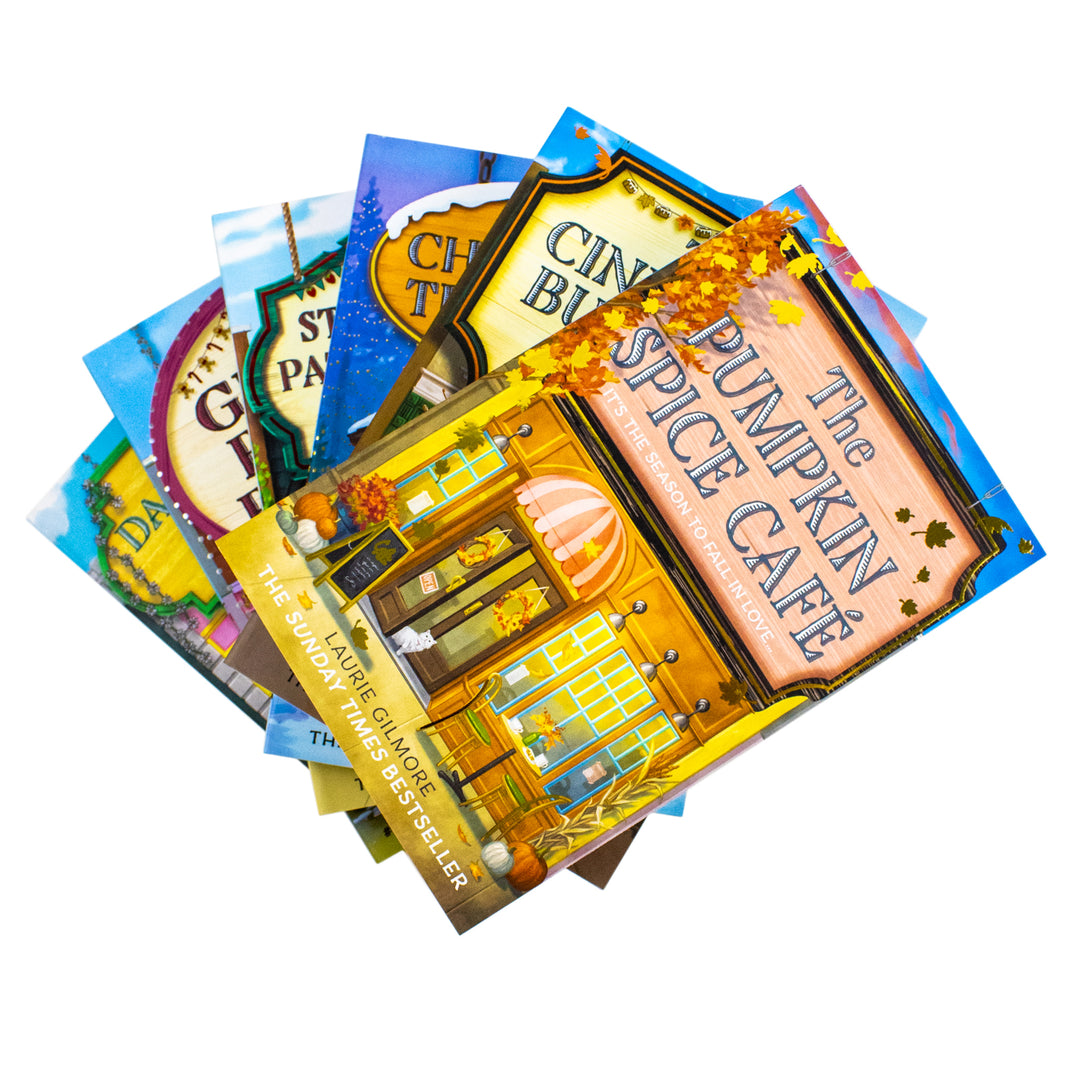 Dream Harbor Series 1-6 Books Collection Set By Laurie Gilmore (The Pumpkin Spice Café, The Cinnamon Bun Book Store, The Christmas Tree Farm, The Daisy Chain Flower Shop & More)