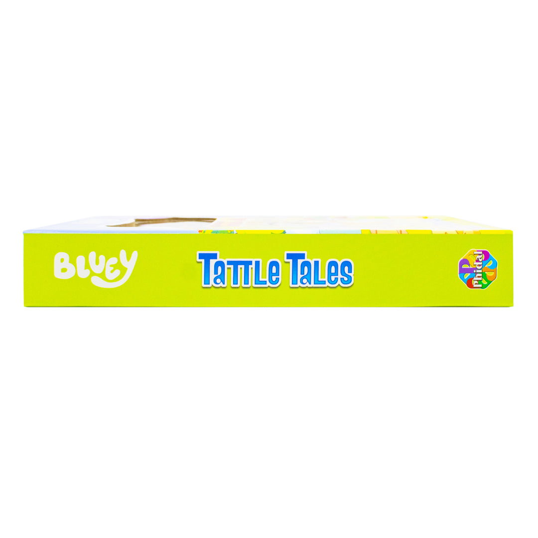 Bluey Tattle Tales Activity Book for Kids- 12-Page Illustrated Storybook with 4 figurines