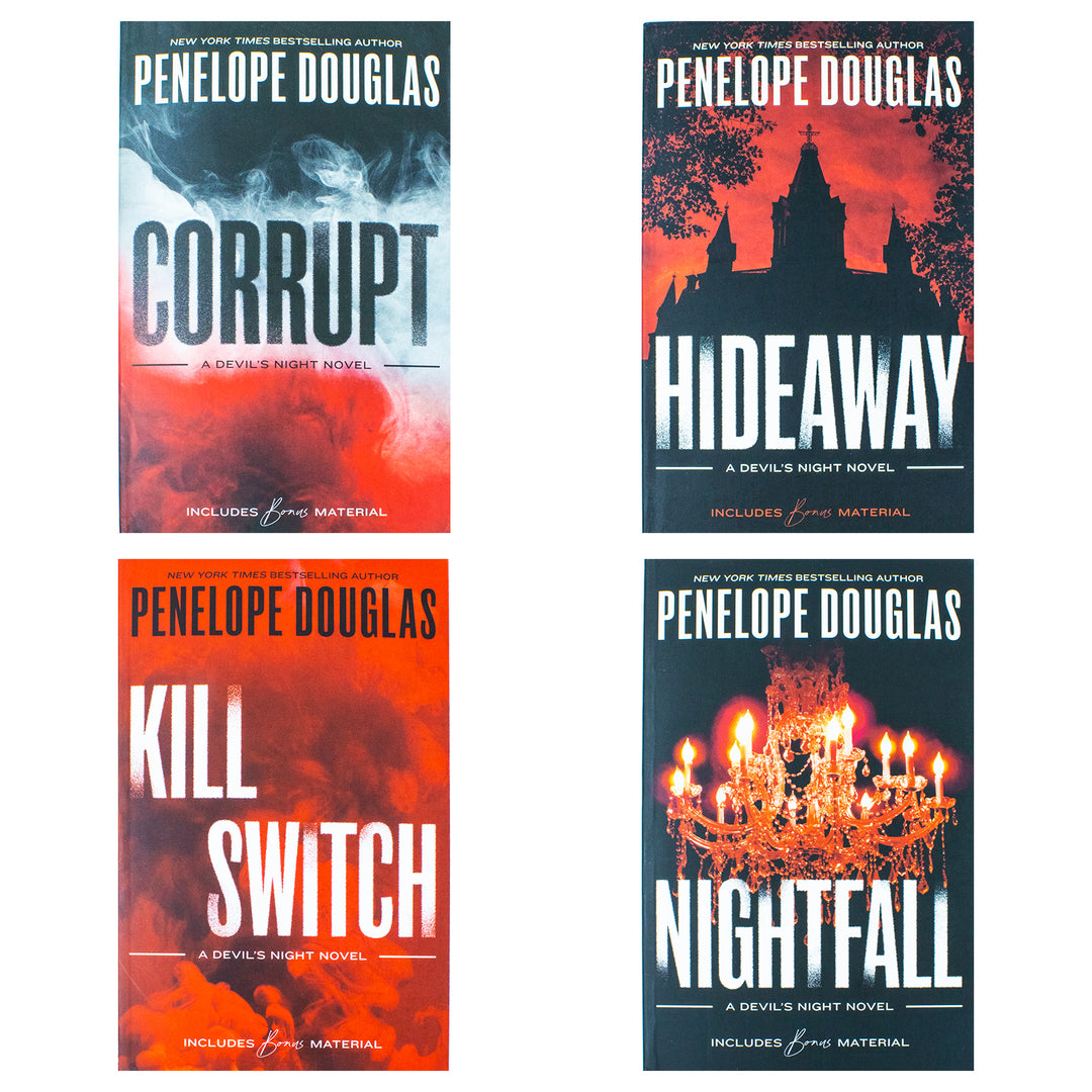 Devil's Night Series by Penelope Douglas– 4-Book Collection Set |Romantic Fiction, New Adult Suspense, Contemporary Love Stories, Bestselling Novels