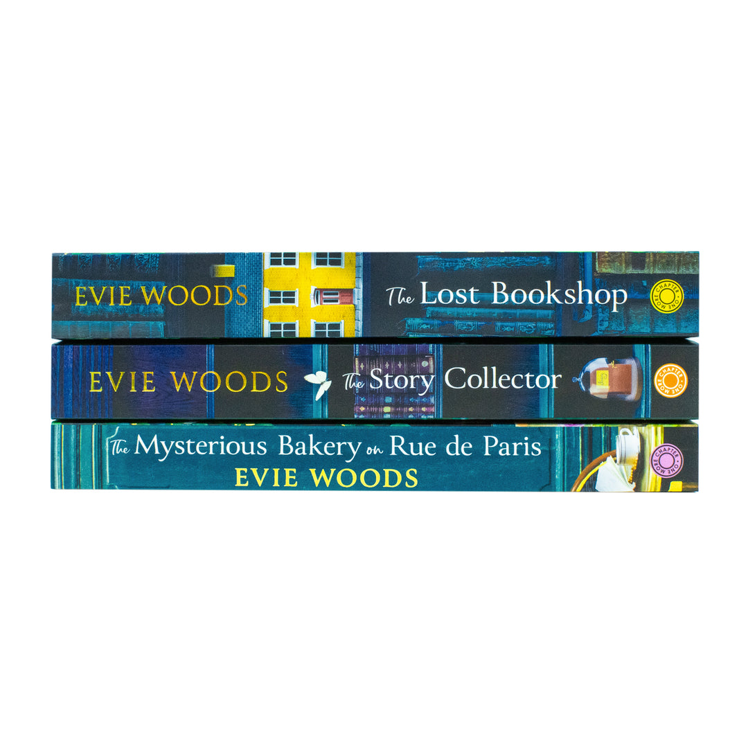 Evie Woods 3 Books Collection Set (The Mysterious Bakery on Rue de Paris, The Story Collector and The Lost Bookshop)