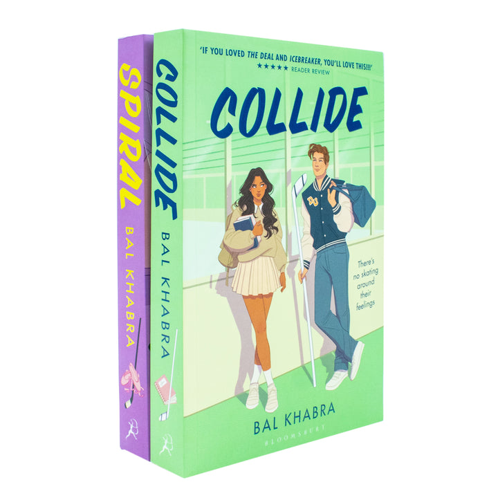 Off the Ice Series 2 Books Collection Set By Bal Khabra (Collide and Spiral)