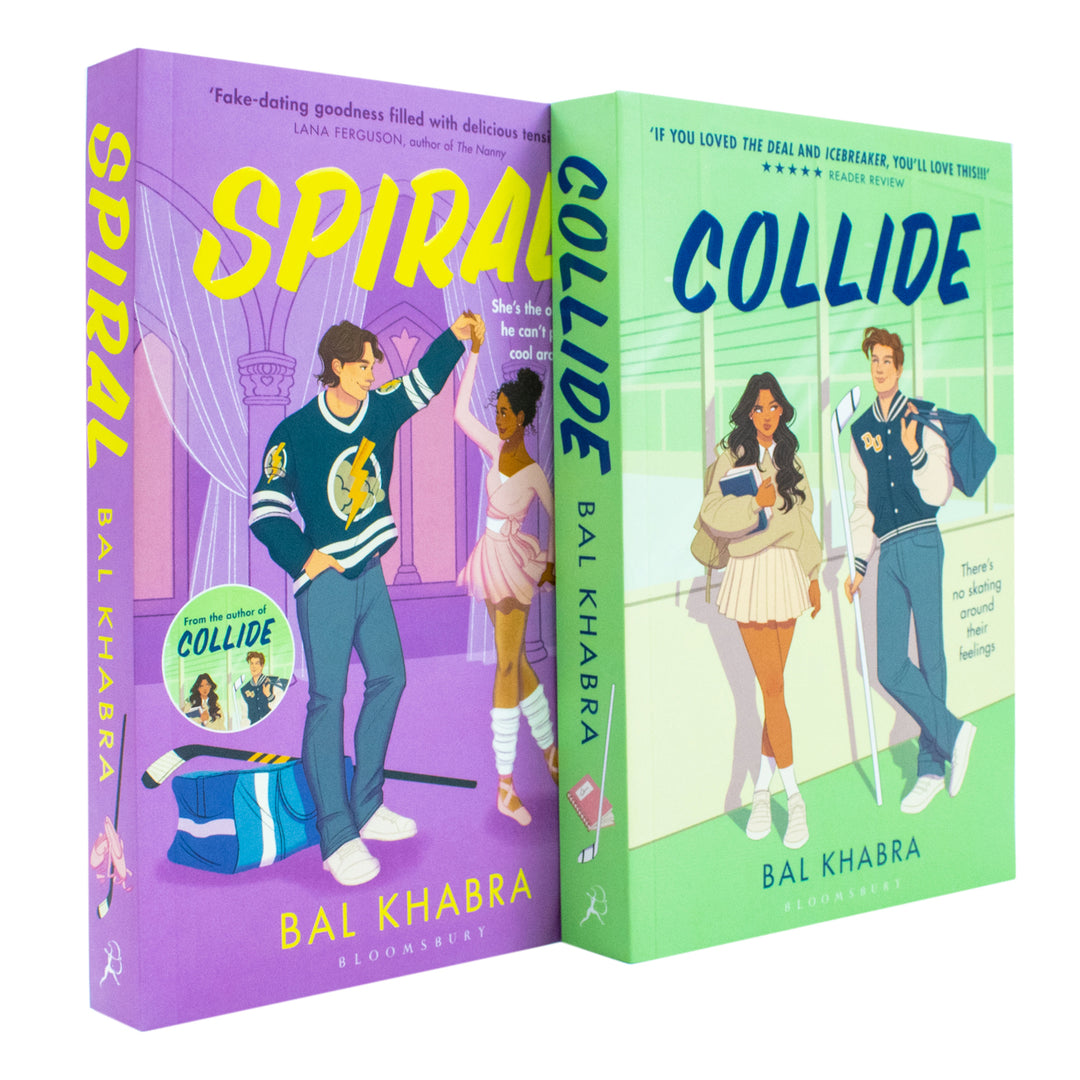 Off the Ice Series 2 Books Collection Set By Bal Khabra (Collide and Spiral)
