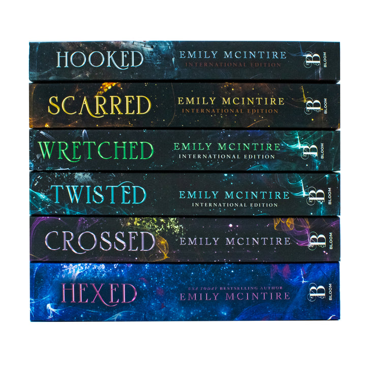 Never After Series by Emily McIntire – Complete 6-Book Collection Set (Hexed, Hooked, Scarred, Wretched, Twisted, Crossed) | Fantasy, Magic & Romance