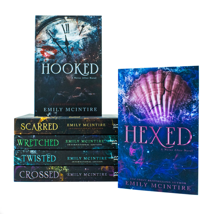 Never After Series by Emily McIntire – Complete 6-Book Collection Set (Hexed, Hooked, Scarred, Wretched, Twisted, Crossed) | Fantasy, Magic & Romance