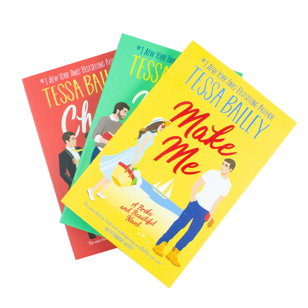 Tessa Bailey Broke and Beautiful Series 3 Books Collection Set