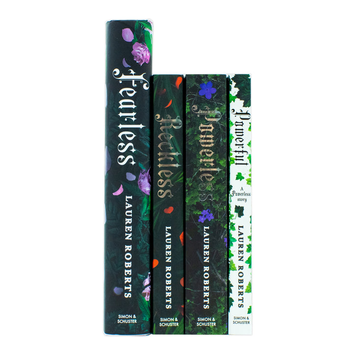 The Powerless Trilogy By Lauren Roberts 4 Books Collection Set (Fearless [Hardback], Powerless, Powerful and Reckless)