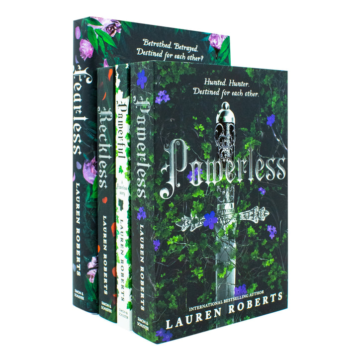 The Powerless Trilogy By Lauren Roberts 4 Books Collection Set (Fearless [Hardback], Powerless, Powerful and Reckless)
