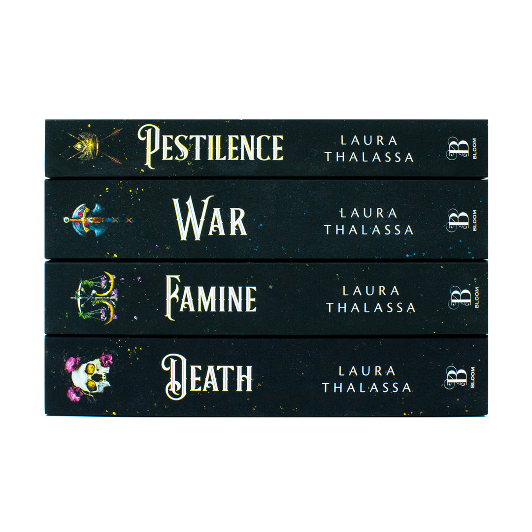The Four Horsemen Series by Laura Thalassa – 4-Book Collection Set (Pestilence, War, Famine & Death)| Epic Fantasy, Bestselling YA Fiction & Adventure