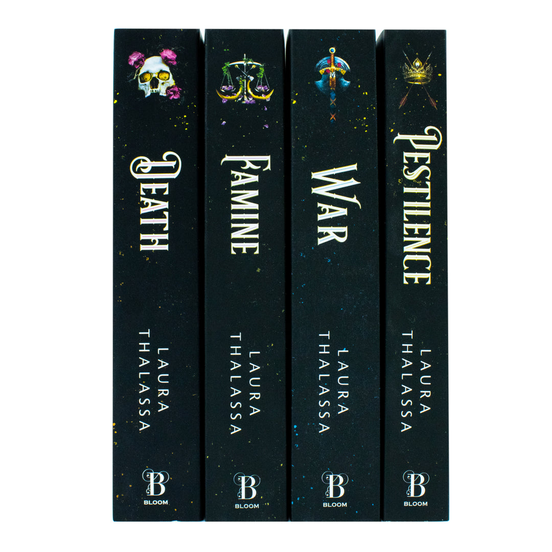 The Four Horsemen Series by Laura Thalassa – 4-Book Collection Set (Pestilence, War, Famine & Death)| Epic Fantasy, Bestselling YA Fiction & Adventure