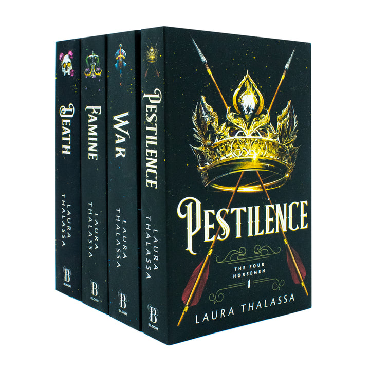The Four Horsemen Series by Laura Thalassa – 4-Book Collection Set (Pestilence, War, Famine & Death)| Epic Fantasy, Bestselling YA Fiction & Adventure