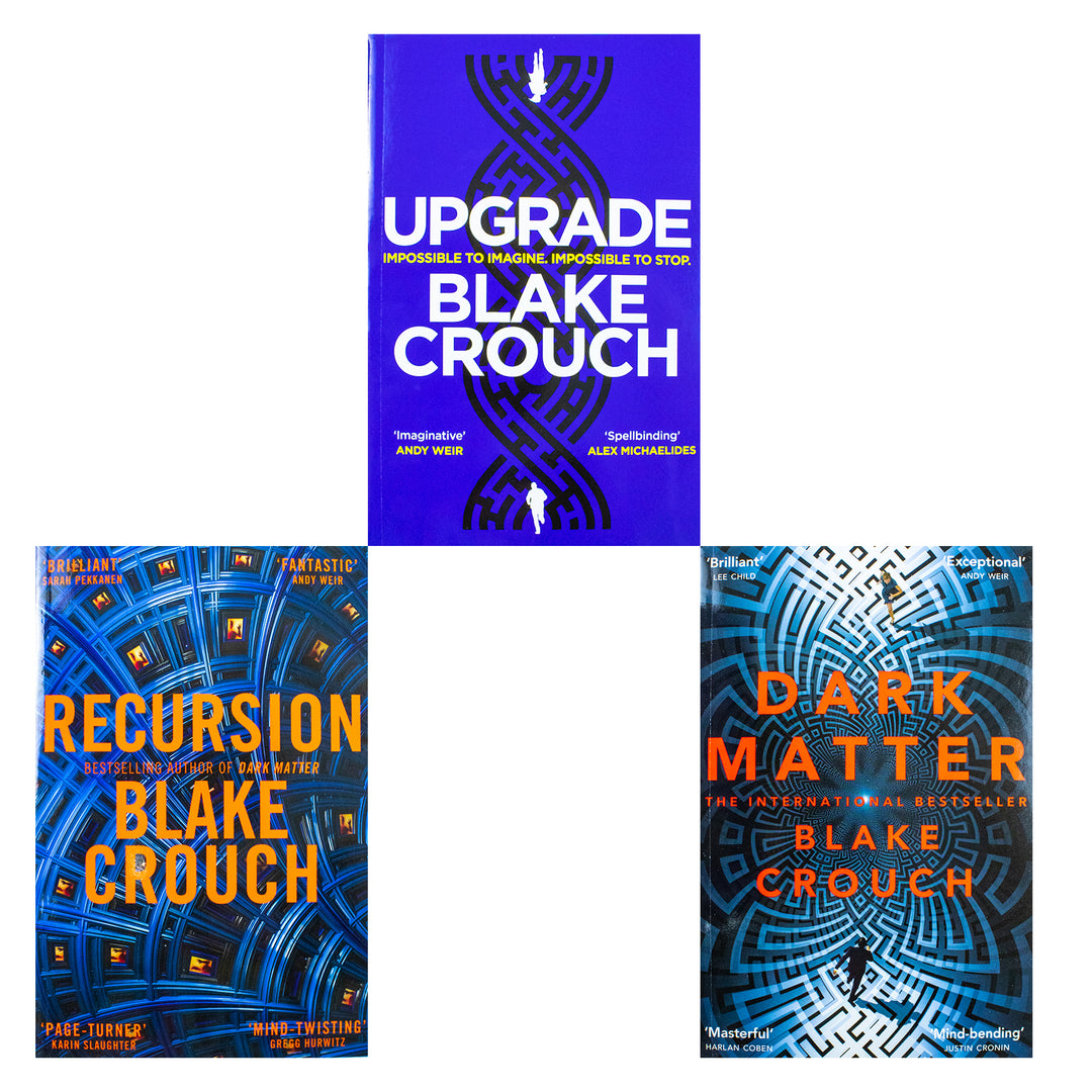 Blake Crouch Book Collection: Recursion, Dark Matter, Upgrade – Best-Selling Sci-Fi Thriller 3-Book Set | Mind-Bending Fiction & Mystery Novels