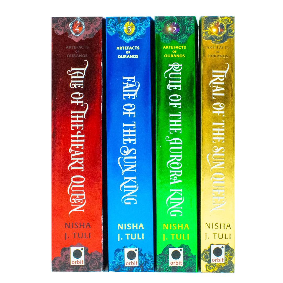 Artefacts of Ouranos Series 4 Books Collection Set By Nisha J. Tuli (Trial of the Sun Queen, Rule of the Aurora King, Fate of the Sun King and Tale of the Heart Queen)
