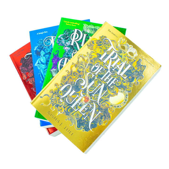 Artefacts of Ouranos Series 4 Books Collection Set By Nisha J. Tuli (Trial of the Sun Queen, Rule of the Aurora King, Fate of the Sun King and Tale of the Heart Queen)