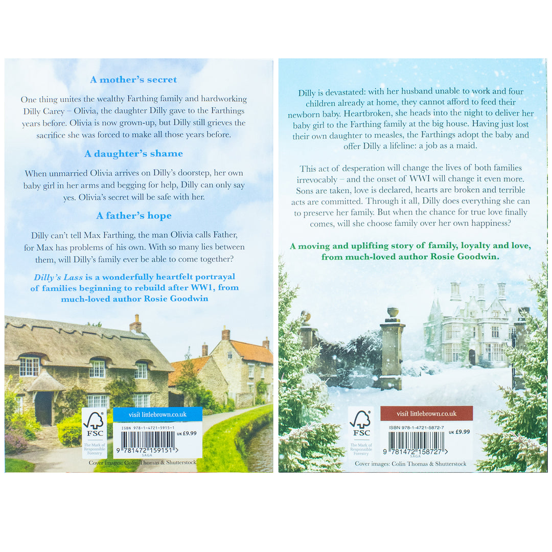 Dilly's Lass and Dilly's Sacrifice by Rosie Goodwin, A 2 Book Set of Engaging Historical Fiction for Young Readers Aged 12+