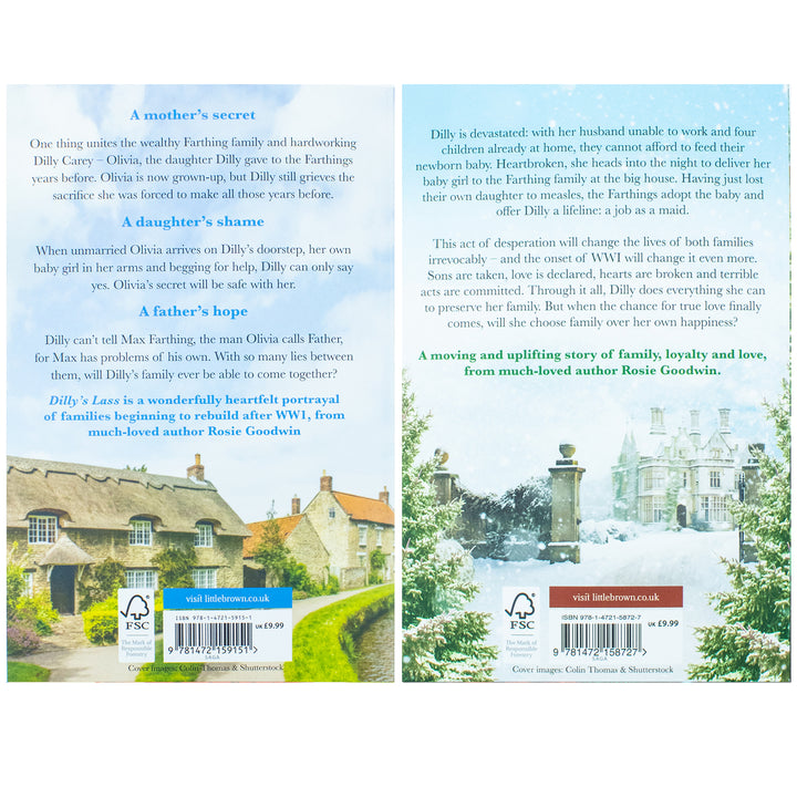 Dilly's Lass and Dilly's Sacrifice by Rosie Goodwin, A 2 Book Set of Engaging Historical Fiction for Young Readers Aged 12+
