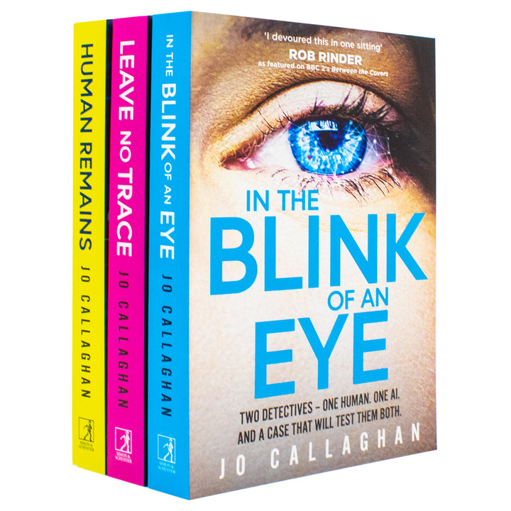 Kat and Lock Series By Jo Callaghan 3 Books Collection Set (In The Blink of An Eye, Leave No Trace and Human Remains)