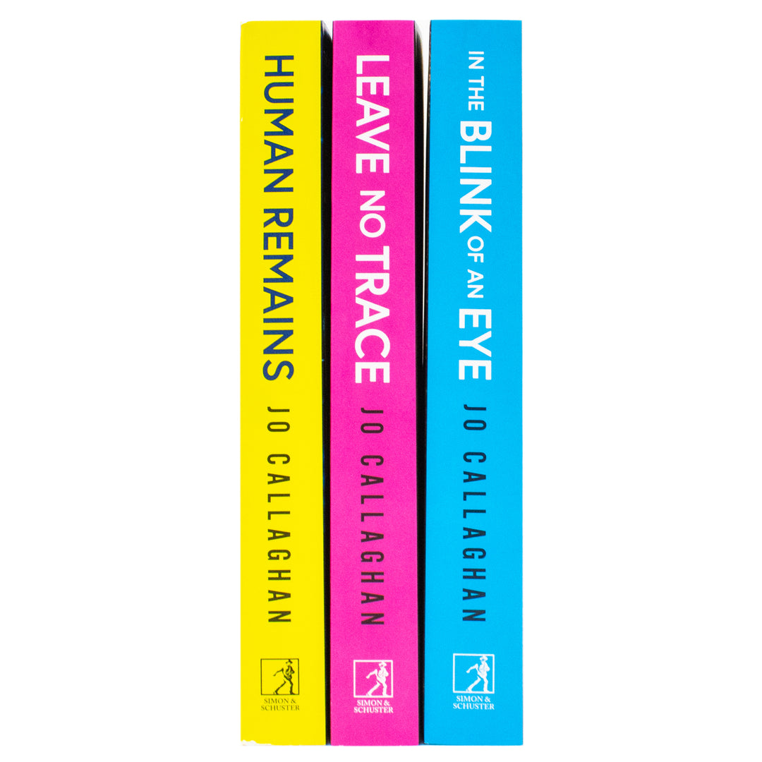 Kat and Lock Series By Jo Callaghan 3 Books Collection Set (In The Blink of An Eye, Leave No Trace and Human Remains)