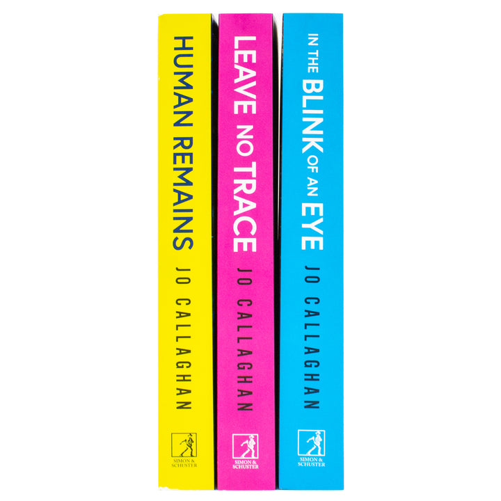 Kat and Lock Series By Jo Callaghan 3 Books Collection Set (In The Blink of An Eye, Leave No Trace and Human Remains)