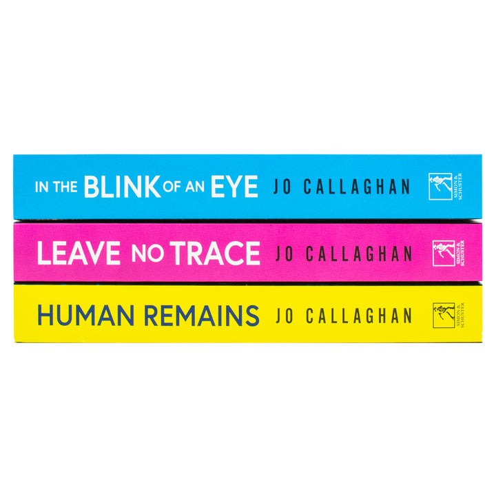 Kat and Lock Series By Jo Callaghan 3 Books Collection Set (In The Blink of An Eye, Leave No Trace and Human Remains)
