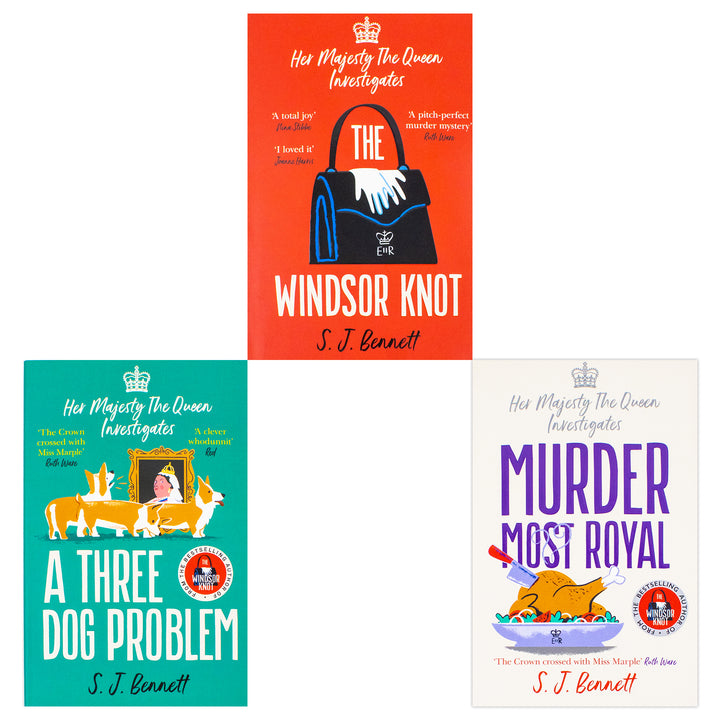 Her Majesty the Queen Investigates Series 3 Books Collection Set (The Windsor Knot, A Three Dog Problem & Murder Most Royal)