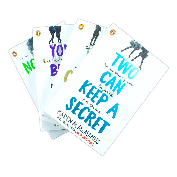 Karen M. McManus Collection 4 Books Set (Two Can Keep a Secret, The Cousins, You'll Be the Death of Me and Nothing More to Tell)