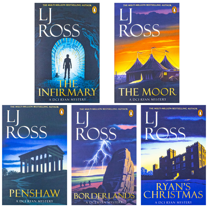 The DCI Ryan Mysteries By LJ Ross 5 Books Volume 11-15 Collection Set (The Infirmary, The Moor, Penshaw, Borderlands and Ryan's Christmas) | Paperback