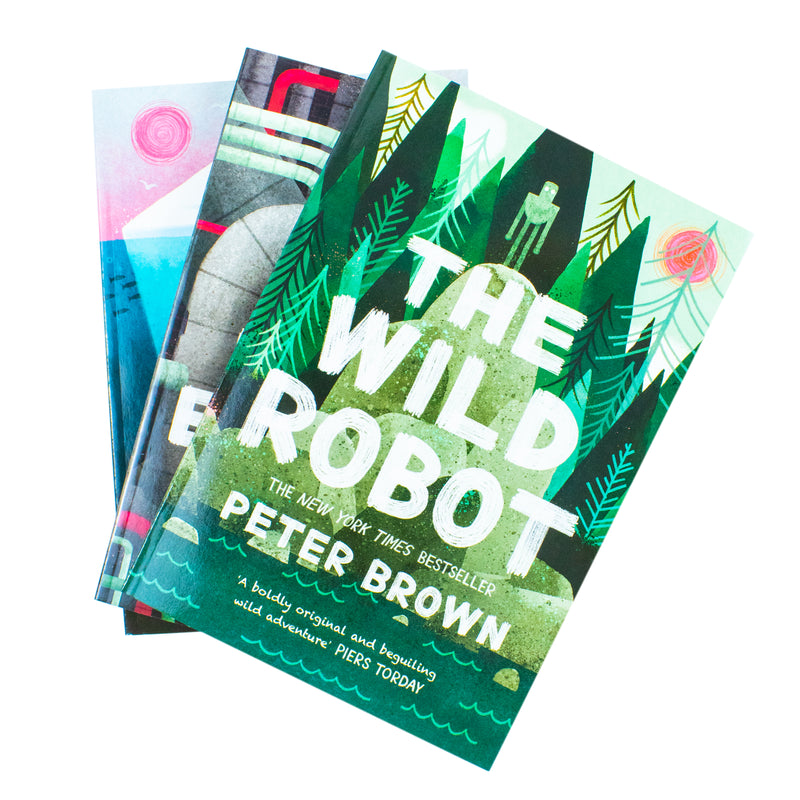 The Wild Robot 3-Book Set by Peter Brown | Adventure, Nature & Survival Stories for Kids – Includes The Wild Robot, Escapes & Protects | Ages 7+