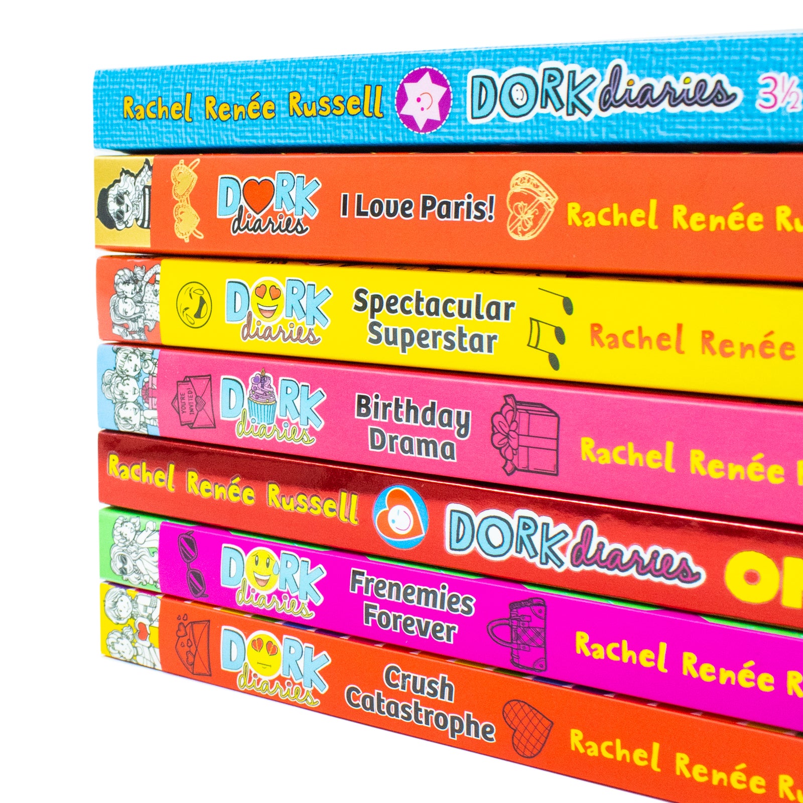 Dork Diaries Series Vol 11-17 Collection 7 Books Set By Rachel