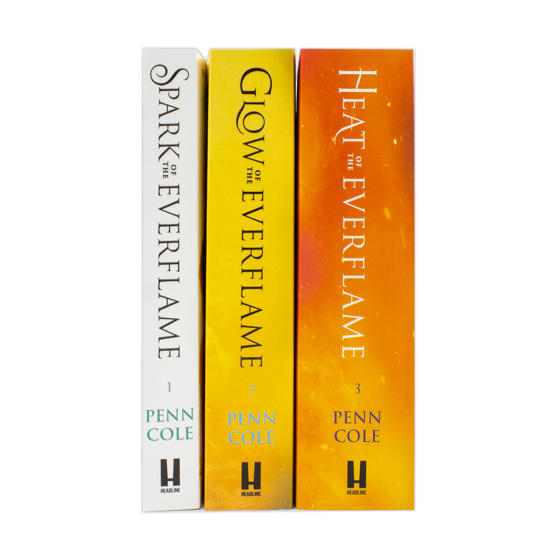 The Kindred's Curse Saga Collection 3 Books Set By Penn Cole(Glow of the Everflame, Spark of the Everflame and Heat of the Everflame)