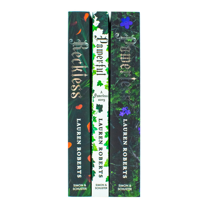 The Powerless Trilogy 3 Book Collection by Lauren Roberts | Powerless, Powerful & Reckless | Best Fantasy Romance Books Set for 12+ years