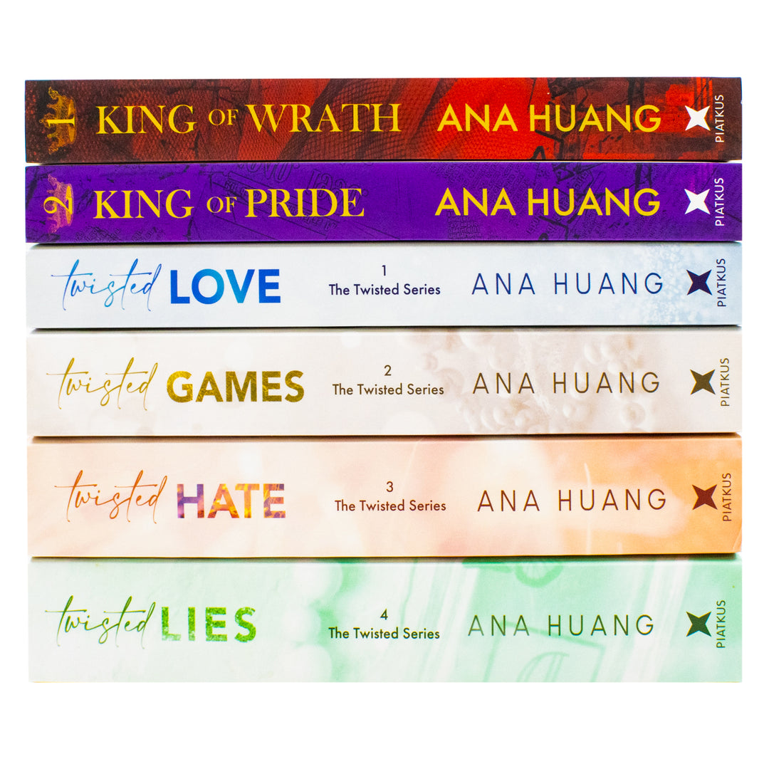 Ana Huang Twisted and Kings of Sin Series 6 Books Collection Set (Twisted Love, Twisted Games, Twisted Hate, Twisted Lies, King of Wrath & King of Pride)