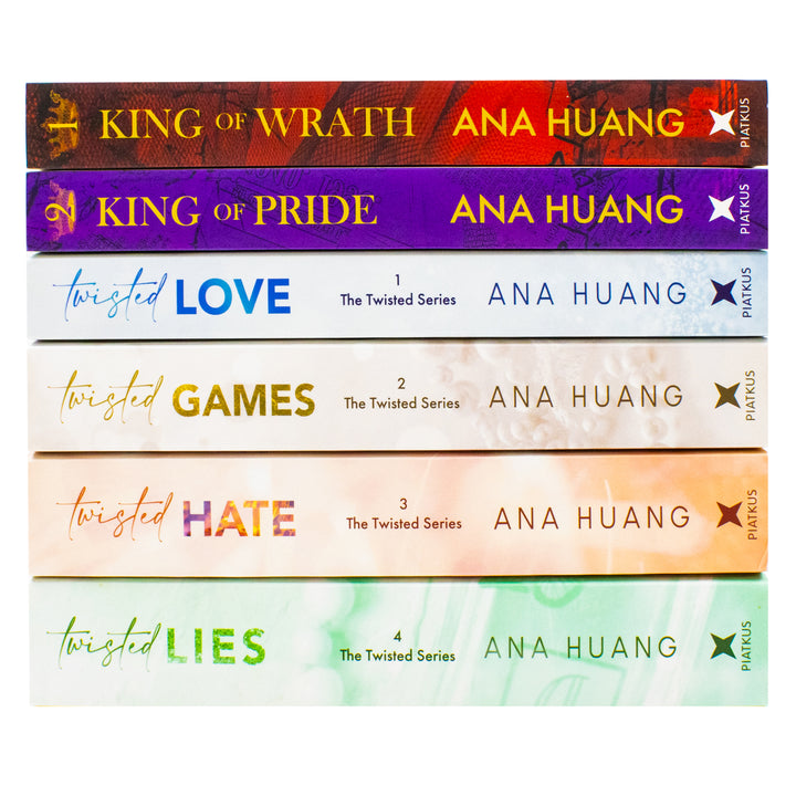 Ana Huang Twisted and Kings of Sin Series 6 Books Collection Set (Twisted Love, Twisted Games, Twisted Hate, Twisted Lies, King of Wrath & King of Pride)