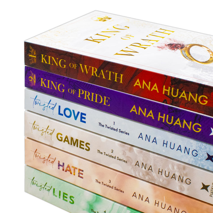 Ana Huang Twisted and Kings of Sin Series 6 Books Collection Set (Twisted Love, Twisted Games, Twisted Hate, Twisted Lies, King of Wrath & King of Pride)