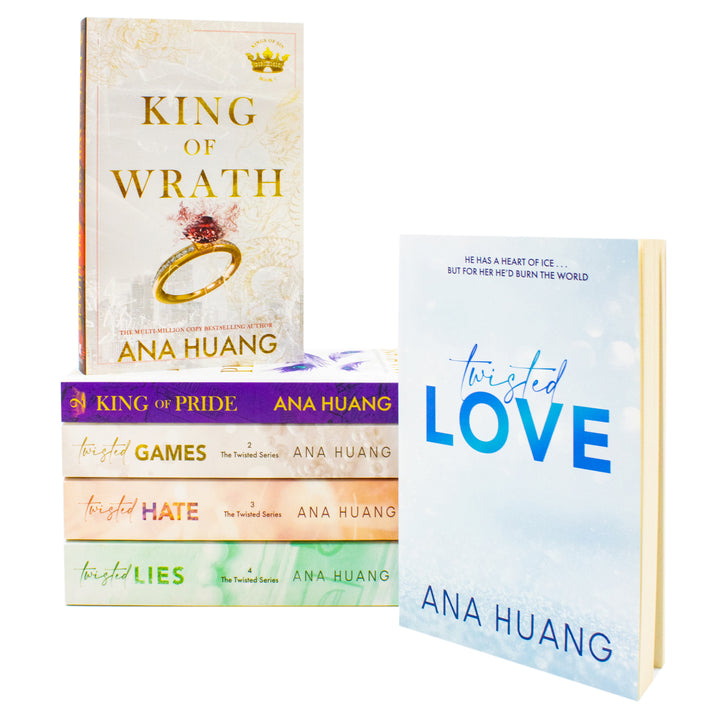 Ana Huang Twisted and Kings of Sin Series 6 Books Collection Set (Twisted Love, Twisted Games, Twisted Hate, Twisted Lies, King of Wrath & King of Pride)