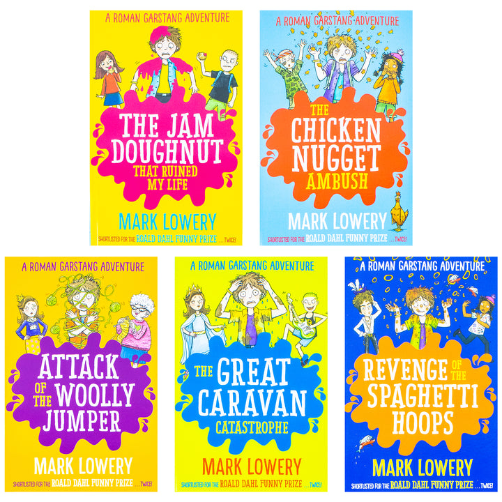 A Roman Garstang Adventure 5 Book Set by Mark Lowery – A Wildly Funny, Hugely Heartwarming Series(Ages 8–12) Paperback