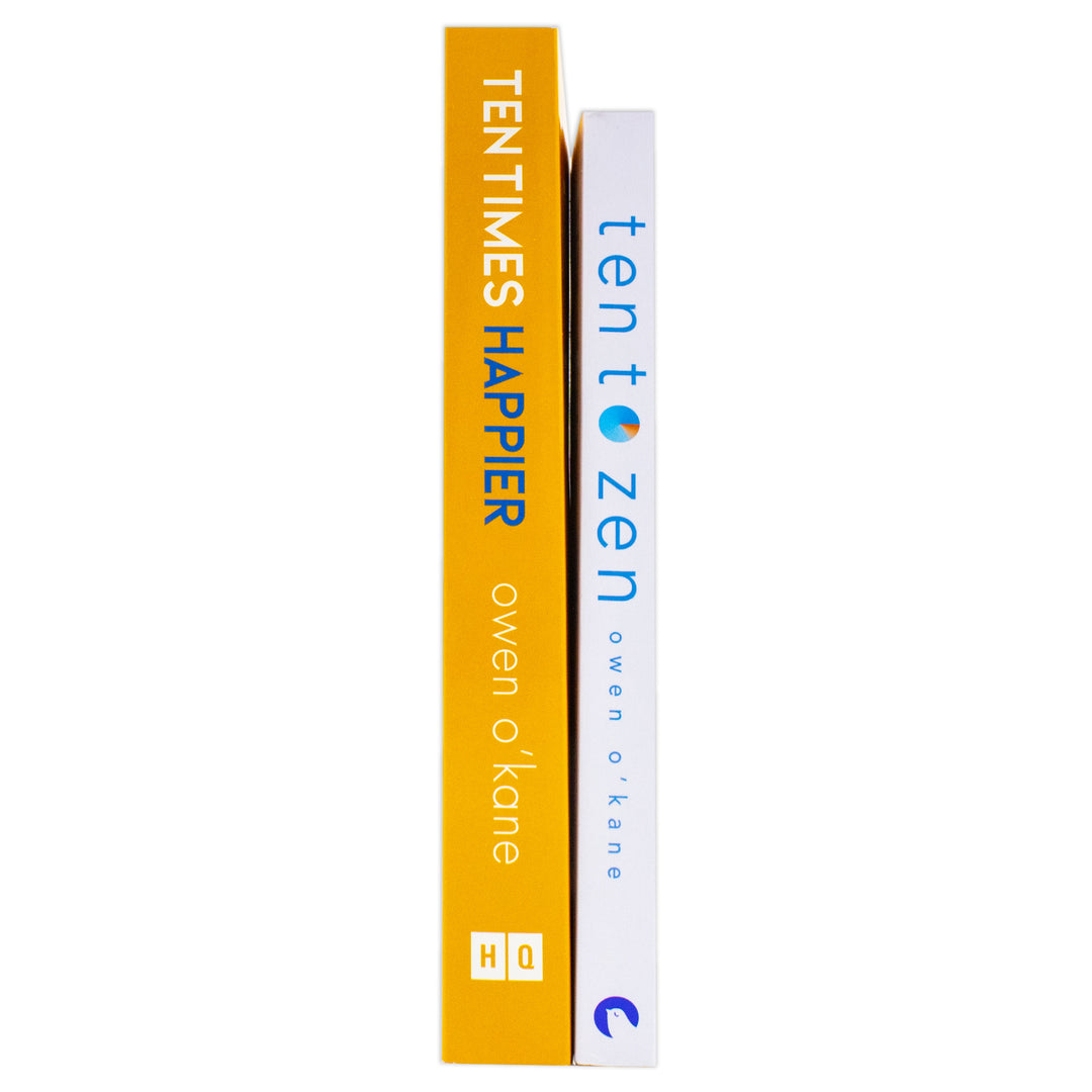 Ten Times Happier and Ten to Zen By Owen O’Kane 2 Books Collection Set | Self-Help for Happiness, Mental Health, Positive Thinking, Emotional Wellness