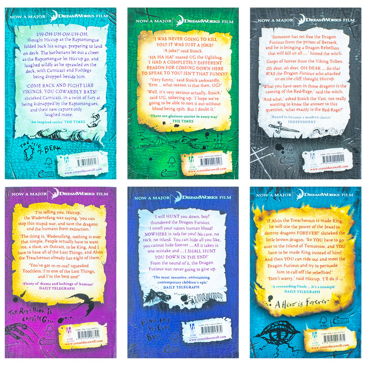 How to Train Your Dragon Books 7–12 by Cressida Cowell | Children's Fantasy Adventure Series with Dragons, Humor & Illustrated Stories for Ages 9–14