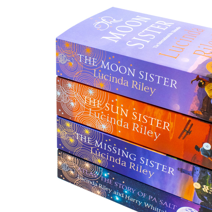 The Seven Sisters Series (Book 5-8) By Lucinda Riley and Harry Whittaker 4 Books Collection Set (The Moon Sister, The Sun Sister, The Missing Sister and Atlas: The Story of Pa Salt)