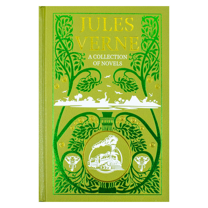 A Collection of Jules Verne Novels – Leather Bound Book | Timeless Adventure, Fiction & Classics by the Famous French Author | Illustrated & Vintage
