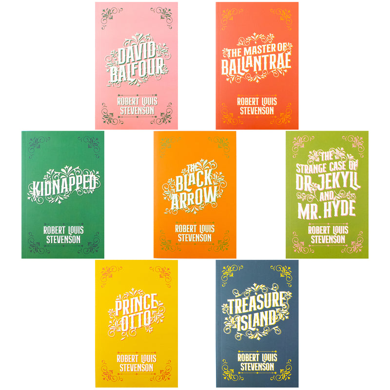 Collected Works of Robert Louis Stevenson – 7 Book Boxed Set | Classic Literature, Adventure, Fiction, Historical Novels, Paperback Collection