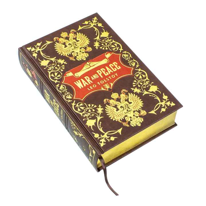 War and Peace by Leo Tolstoy - A classic leather bound edition of the monumental novel exploring war, love, and society’s impact in 19th century Russia